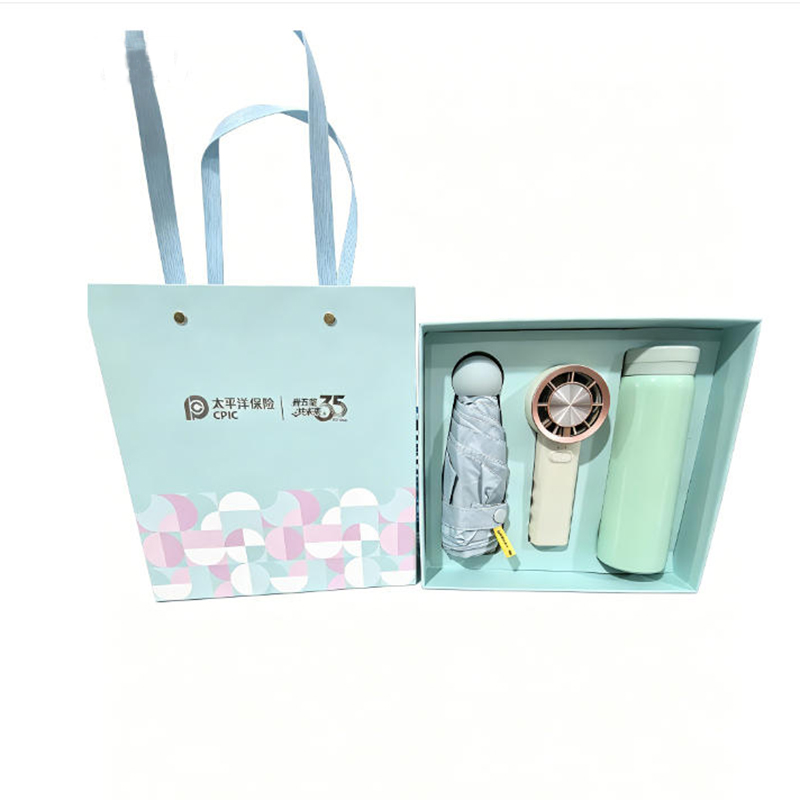 【太保形象品】卖伞翁 21.5*23.5*7cm 太保35周年杯伞小风扇套装 起订：20 计价单位:套