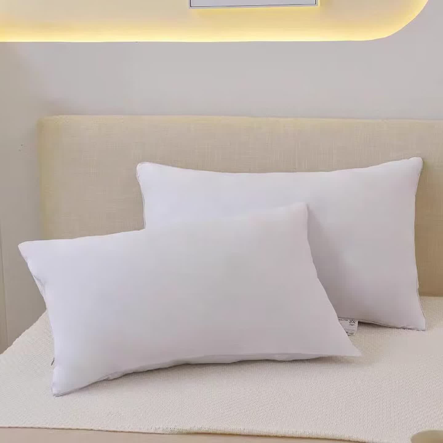 臻睡眠 净芯好眠柔软蓬松枕 超短磨毛安睡枕