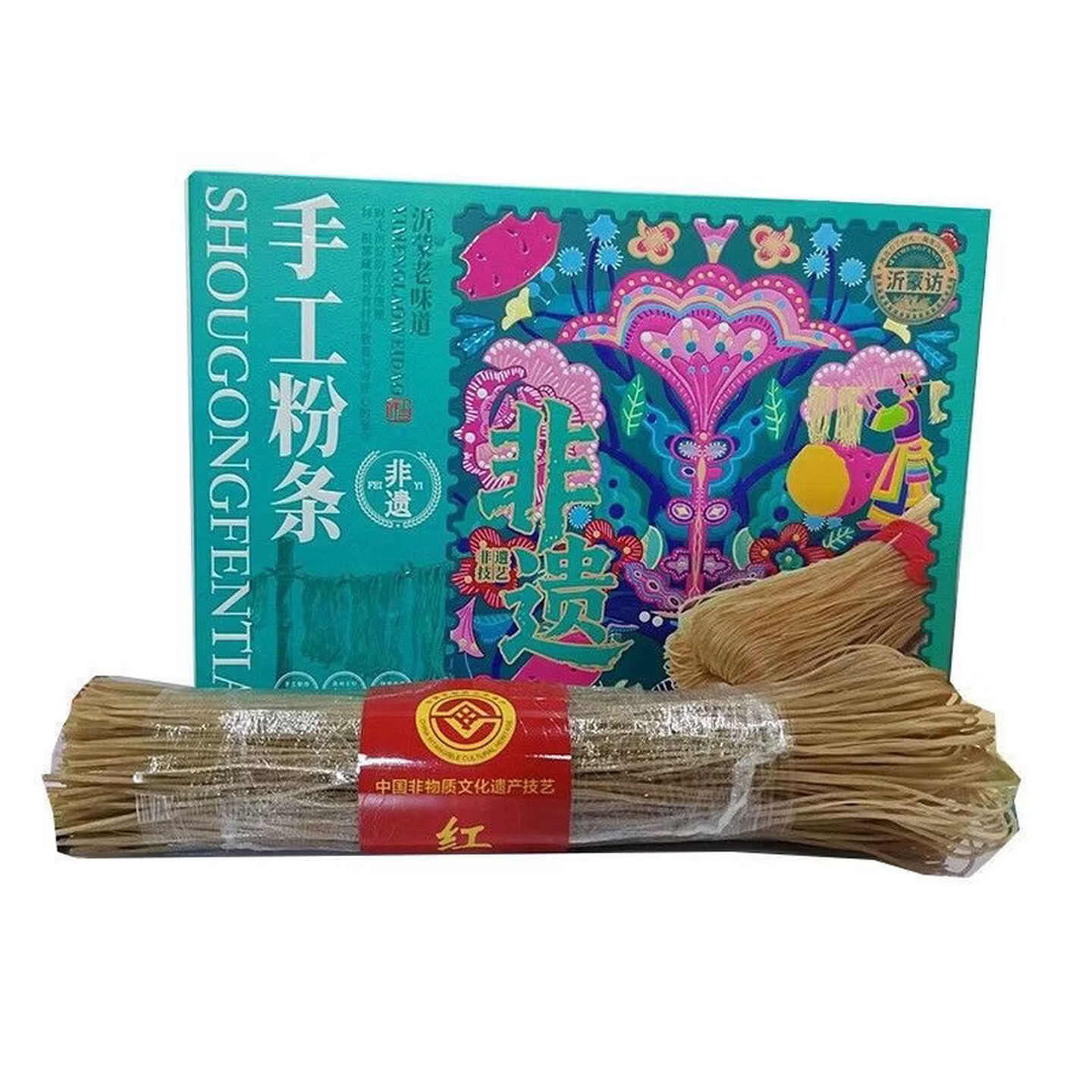 盈毅 非遗手工粉条礼盒 耐泡耐煮红薯粉条1.5kg